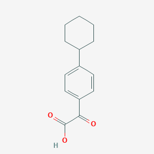 molecular formula C14H16O3 B031757 2-(4-Cyclohexylphenyl)-2-oxoacetic acid CAS No. 162405-05-2