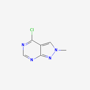 molecular formula C6H5ClN4 B3175799 4-Chloro-2-methyl-2H-pyrazolo[3,4-D]pyrimidine CAS No. 959430-67-2