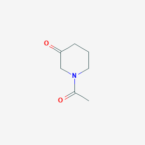 molecular formula C7H11NO2 B031758 1-乙酰基哌啶-3-酮 CAS No. 34456-78-5