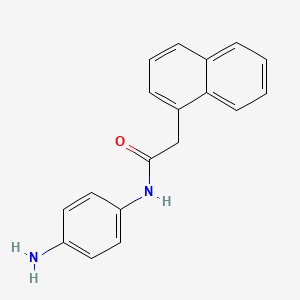 molecular formula C18H16N2O B3175846 N-(4-Aminophenyl)-2-(1-naphthyl)acetamide CAS No. 959760-55-5