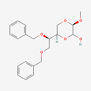 1,4-Dioxan-2-ol, 6-[(1R)-1,2-bis(phenylmethoxy)ethyl]-3-methoxy-, (3R,6R)-