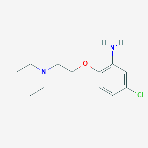 molecular formula C12H19ClN2O B3175918 5-Chloro-2-[2-(diethylamino)ethoxy]aniline CAS No. 96079-86-6