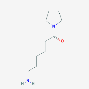 molecular formula C10H20N2O B3176074 6-AMINO-1-(PYRROLIDIN-1-YL)HEXAN-1-ONE CAS No. 97124-81-7