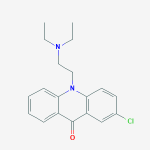 molecular formula C19H21ClN2O B3176146 2-Chloro-10-(2-(diethylamino)ethyl)acridin-9(10H)-one CAS No. 97716-04-6