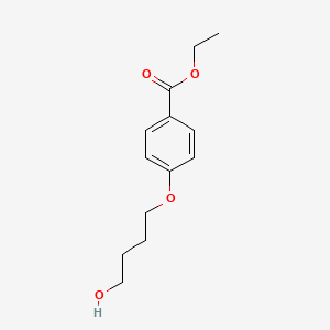 molecular formula C13H18O4 B3176193 Ethyl 4-(4-hydroxybutoxy)benzoate CAS No. 98092-85-4