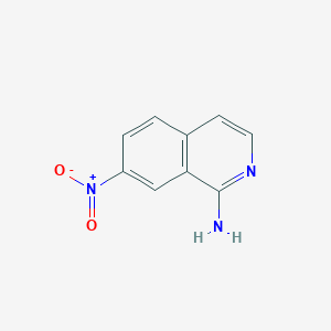 molecular formula C9H7N3O2 B3176225 7-Nitroisoquinolin-1-amine CAS No. 98410-85-6