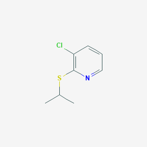 molecular formula C8H10ClNS B3176264 3-chloro-2-(propan-2-ylsulfanyl)pyridine CAS No. 98626-96-1