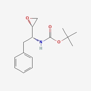 molecular formula C15H21NO3 B3176288 tert-Butyl ((R)-1-((S)-oxiran-2-yl)-2-phenylethyl)carbamate CAS No. 98818-35-0