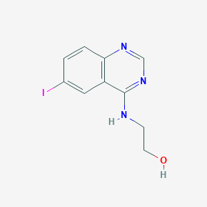 molecular formula C10H10IN3O B3176355 2-(6-Iodoquinazolin-4-ylamino)ethanol CAS No. 99071-39-3