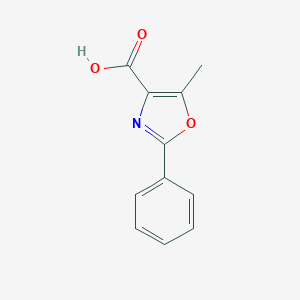 molecular formula C11H9NO3 B031764 5-Methyl-2-phenyloxazole-4-carboxylic acid CAS No. 18735-74-5