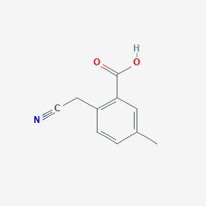 molecular formula C10H9NO2 B3176405 2-Cyanomethyl-5-methylbenzoic acid CAS No. 99184-74-4