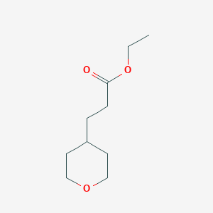 molecular formula C10H18O3 B3176408 Ethyl 3-tetrahydro-2H-pyran-4-ylpropanoate CAS No. 99197-84-9