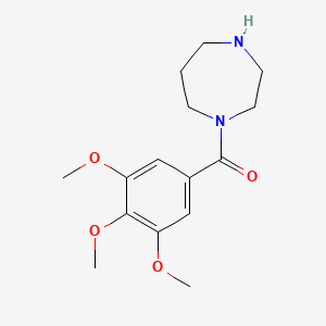 molecular formula C15H22N2O4 B3176538 1-(3,4,5-Trimethoxybenzoyl)-1,4-diazepane CAS No. 99822-56-7