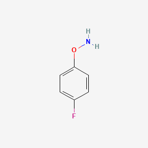 molecular formula C6H6FNO B3176579 O-(4-fluorophenyl)hydroxylamine CAS No. 99907-86-5