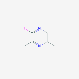 molecular formula C6H7IN2 B3176597 2-Iodo-3,5-dimethylpyrazine CAS No. 99969-02-5
