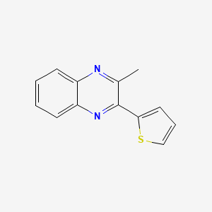 molecular formula C13H10N2S B3176656 2-Methyl-3-(thiophen-2-yl)quinoxaline CAS No. 1023558-03-3