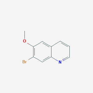 molecular formula C10H8BrNO B3176670 7-Bromo-6-methoxyquinoline CAS No. 103028-33-7