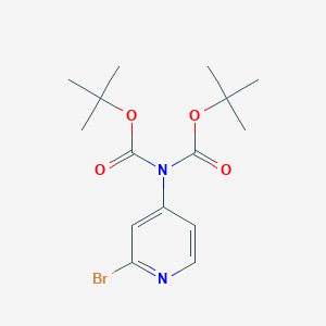 molecular formula C15H21BrN2O4 B3176692 4-[di(tert-butoxycarbonyl)aMino]-2-broMopyridine CAS No. 1044148-89-1