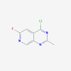 molecular formula C8H5ClFN3 B3176700 4-Chloro-6-fluoro-2-methylpyrido[3,4-d]pyrimidine CAS No. 1044768-45-7