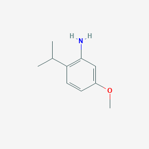 molecular formula C10H15NO B3176708 2-Isopropyl-5-methoxyaniline CAS No. 1050514-20-9