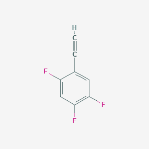 molecular formula C8H3F3 B3176738 1-Ethynyl-2,4,5-trifluorobenzene CAS No. 1097874-78-6