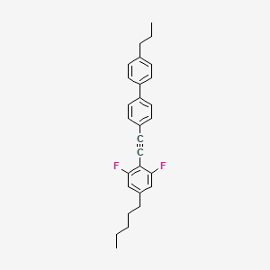 1,1'-Biphenyl, 4-[2-(2,6-difluoro-4-pentylphenyl)ethynyl]-4'-propyl-