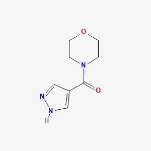 molecular formula C8H11N3O2 B3176803 Morpholino(1H-pyrazol-4-yl)methanone CAS No. 1152749-21-7
