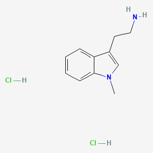 molecular formula C11H15ClN2 B3176809 (3-(2-aminoethyl)-1-methylindole) 2hcl CAS No. 1159826-19-3
