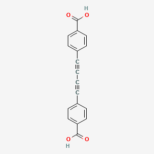 molecular formula C18H10O4 B3176812 4,4'-(Buta-1,3-diyne-1,4-diyl)dibenzoic acid CAS No. 116075-75-3