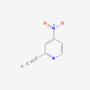 molecular formula C7H4N2O2 B3176897 2-Ethynyl-4-nitropyridine CAS No. 1211515-78-4