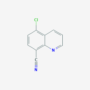 molecular formula C10H5ClN2 B3176967 5-Chloroquinoline-8-carbonitrile CAS No. 122868-36-4