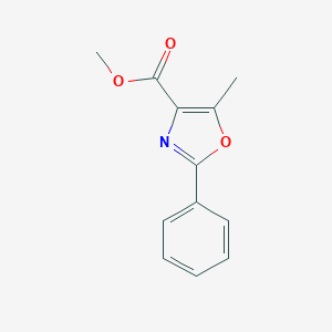 molecular formula C12H11NO3 B031770 5-甲基-2-苯基-1,3-噁唑-4-羧酸甲酯 CAS No. 100063-41-0