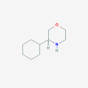 molecular formula C10H19NO B3177068 (S)-3-Cyclohexylmorpholine CAS No. 1270289-34-3