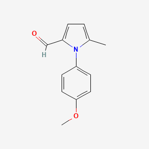 molecular formula C13H13NO2 B3177101 1-(4-Methoxyphenyl)-5-methyl-1H-pyrrole-2-carbaldehyde CAS No. 127717-75-3