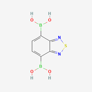 molecular formula C6H6B2N2O4S B3177133 Benzo[c][1,2,5]thiadiazole-4,7-diyldiboronic acid CAS No. 1332458-85-1