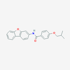 molecular formula C23H21NO3 B317721 N-(DIBENZO[B,D]FURAN-3-YL)-4-ISOBUTOXYBENZAMIDE 
