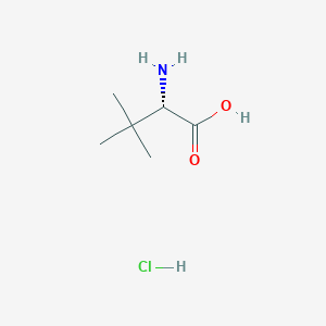 molecular formula C6H14ClNO2 B3177225 L-tert-leucine hydrochloride CAS No. 139163-43-2
