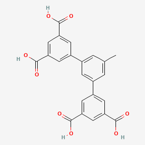 molecular formula C23H16O8 B3177291 5-[3-(3,5-dicarboxyphenyl)-5-methylphenyl]benzene-1,3-dicarboxylic acid CAS No. 1433189-28-6