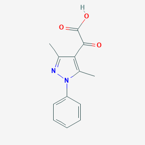 molecular formula C13H12N2O3 B031773 2-(3,5-dimethyl-1-phenyl-1H-pyrazol-4-yl)-2-oxoacetic acid CAS No. 956438-21-4