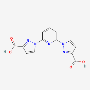1-[6-(3-Carboxypyrazol-1-yl)pyridin-2-yl]pyrazole-3-carboxylic acid
