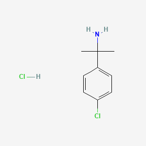 molecular formula C9H13Cl2N B3177339 2-(4-Chlorophenyl)propan-2-amine hydrochloride CAS No. 151946-41-7