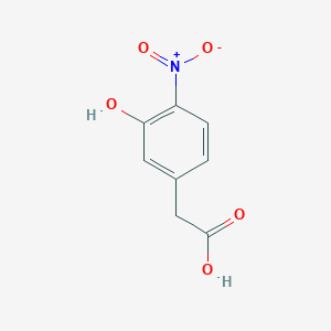 molecular formula C8H7NO5 B3177345 2-(3-Hydroxy-4-nitrophenyl)acetic acid CAS No. 152148-79-3