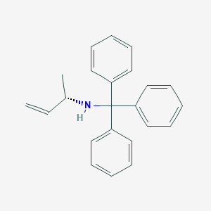 molecular formula C23H23N B3177356 (S)-N-Tritylbut-3-en-2-amine CAS No. 153451-34-4