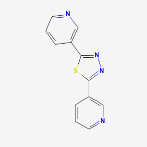 molecular formula C12H8N4S B3177357 2,5-Di(pyridin-3-yl)-1,3,4-thiadiazole CAS No. 15362-52-4