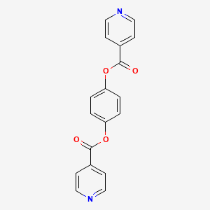 molecular formula C18H12N2O4 B3177366 1,4-Phenylene diisonicotinate CAS No. 154306-50-0
