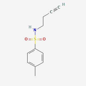 molecular formula C11H13NO2S B3177411 N-(but-3-yn-1-yl)-4-methylbenzenesulfonamide CAS No. 161040-05-7