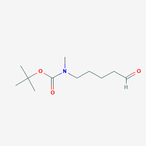 molecular formula C11H21NO3 B3177425 5-[Boc(methyl)amino]pentanal CAS No. 1620280-47-8