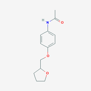 molecular formula C13H17NO3 B317752 N-[4-(tetrahydro-2-furanylmethoxy)phenyl]acetamide 