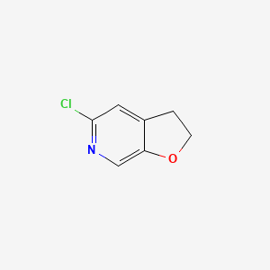 molecular formula C7H6ClNO B3177583 5-Chloro-2,3-dihydrofuro[2,3-c]pyridine CAS No. 193605-52-6