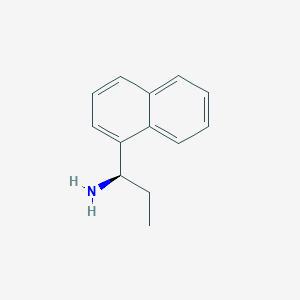 molecular formula C13H15N B3177785 (R)-1-(Naphthalen-1-yl)propan-1-amine CAS No. 22038-83-1